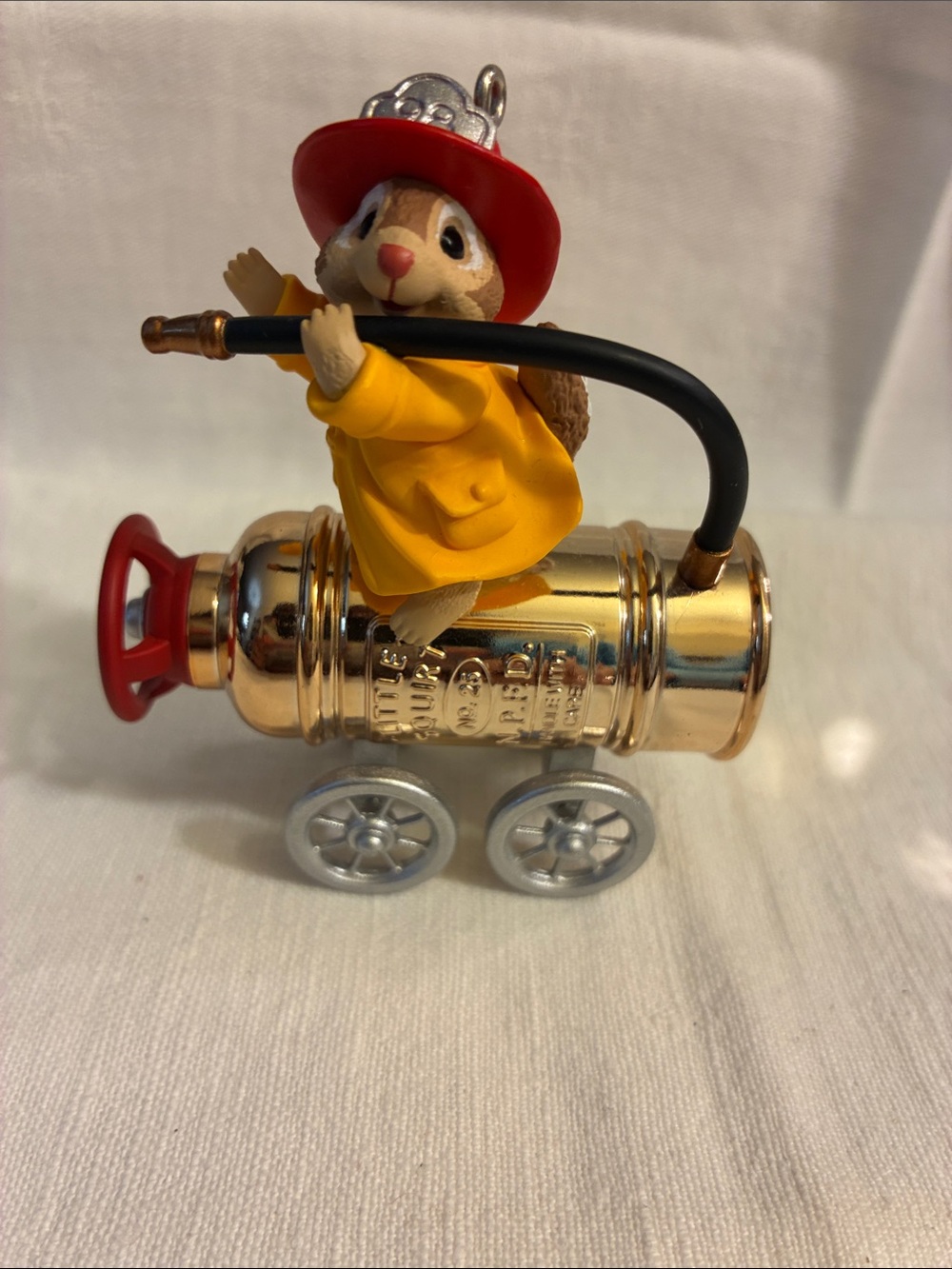 Hallmark Keepsake Ornament North Pole Reserve Firefighter Mouse Ornament 1998 - Picture 4 of 11